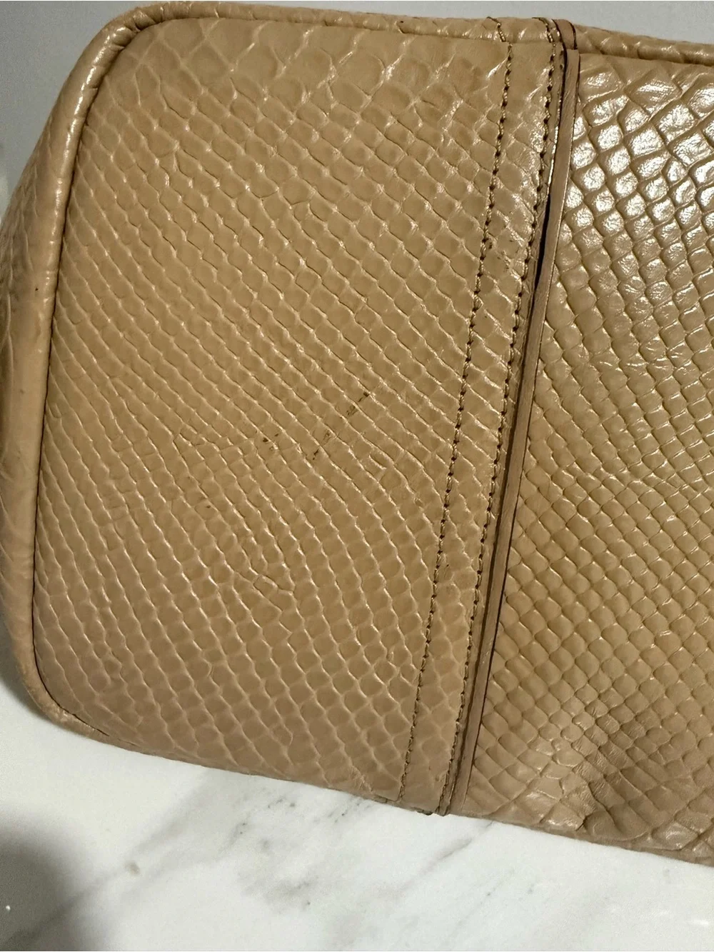 Coach Hadley Neutral Tote Bag with Scarf Accent
